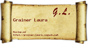Grainer Laura névjegykártya